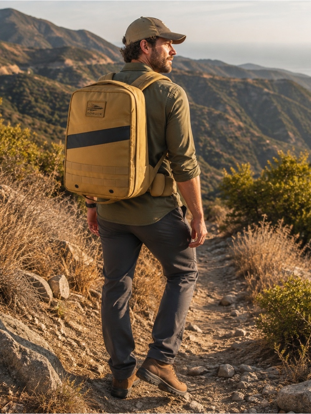 GORUCK Rucker 3.0 Coyote Brown Rucking Backpack Hip Belt